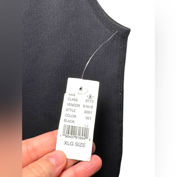 NWT PAC 1980 Black Active Speedwalker Seamless Ribbed Short Bodysuit Sz XL - Picture 6 of 8